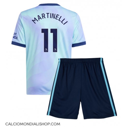 Maglie da calcio Arsenal Gabriel Martinelli #11 Terza Maglia Bambino 2024-25 Manica Corta (+ Pantaloni corti)